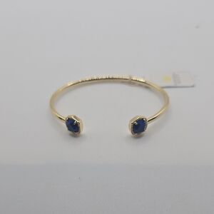 Kendra Scott Gold Bracelet with Blue Stones